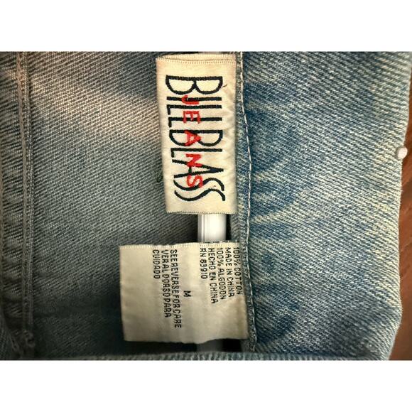 Vintage Bill Blass denim floral embroidered vest size medium - Picture 6 of 7